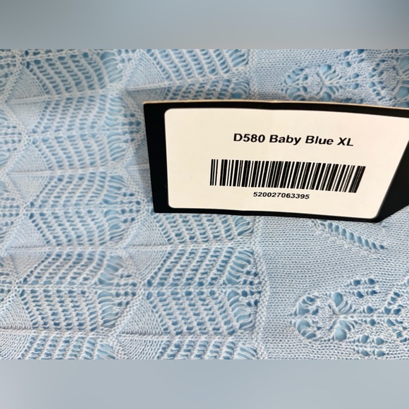 NWT SZ XL Aleeza Paris Baby Blue Lace Maxi Dress GORGEOUS - Picture 2 of 10